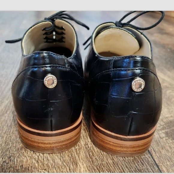 Cole Haan Grand Series 360 Oxford Croc Embossed Leather Shoes - Picture 7 of 16